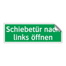 Schiebetür nach links öffnen
