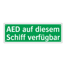 AED auf diesem Schiff verfügbar
