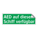 AED auf diesem Schiff verfügbar