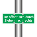 Tür öffnet sich durch Ziehen nach rechts