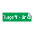 Türgriff - links