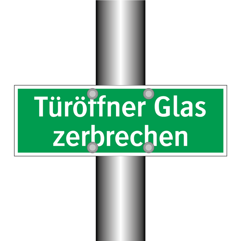 Türöffner Glas zerbrechen