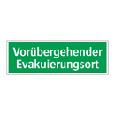 Vorübergehender Evakuierungsort