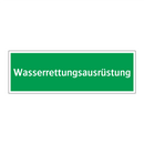 Wasserrettungsausrüstung