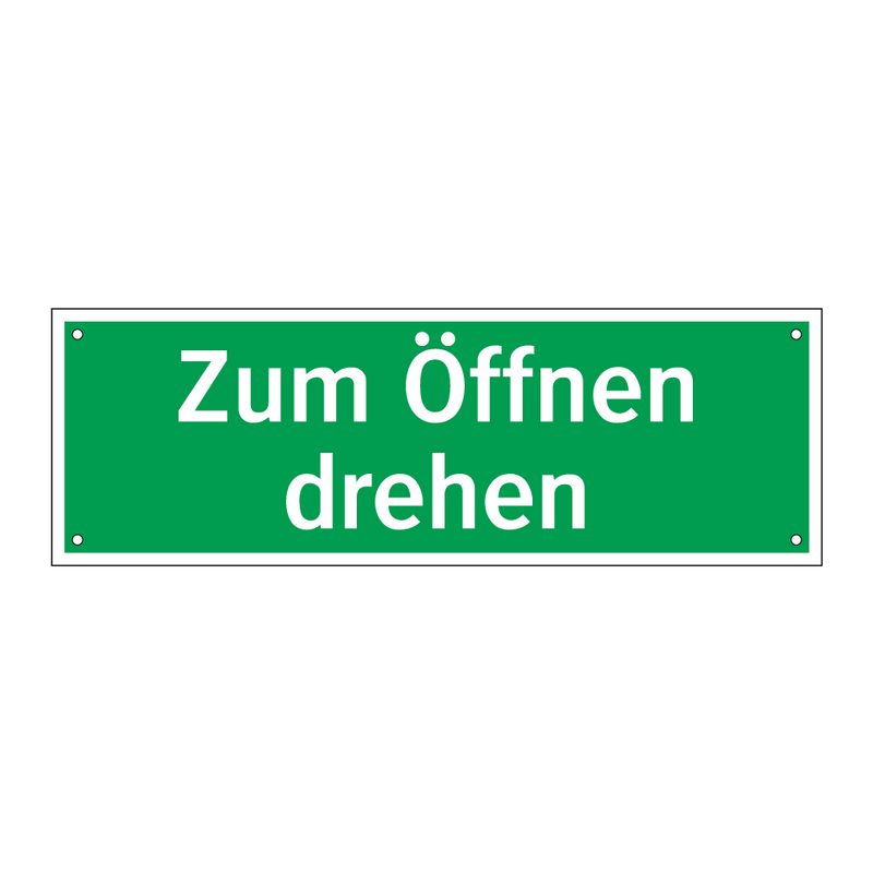 Zum Öffnen drehen
