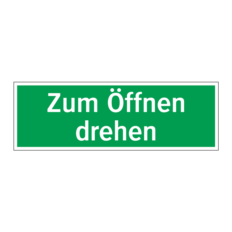 Zum Öffnen drehen