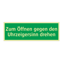 Zum Öffnen gegen den Uhrzeigersinn drehen