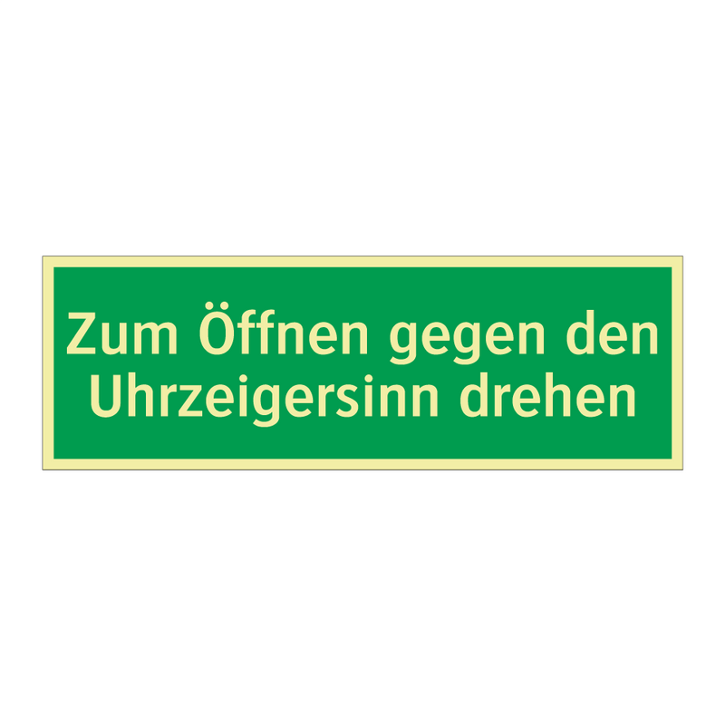 Zum Öffnen gegen den Uhrzeigersinn drehen