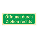 Öffnung durch Ziehen rechts