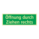 Öffnung durch Ziehen rechts