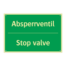 Absperrventil - Stop valve