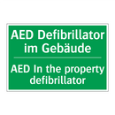 AED Defibrillator im Gebäude - AED In the property defibrillator /.../