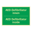 AED-Defibrillator innen - AED Defibrillator inside