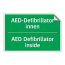 AED-Defibrillator innen - AED Defibrillator inside