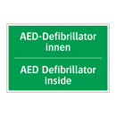 AED-Defibrillator innen - AED Defibrillator inside