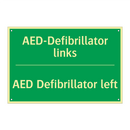 AED-Defibrillator links - AED Defibrillator left