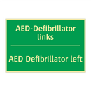 AED-Defibrillator links - AED Defibrillator left