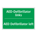 AED-Defibrillator links - AED Defibrillator left