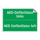 AED-Defibrillator links - AED Defibrillator left