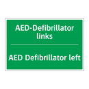 AED-Defibrillator links - AED Defibrillator left