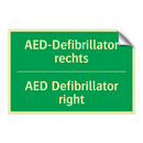 AED-Defibrillator rechts - AED Defibrillator right