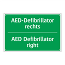 AED-Defibrillator rechts - AED Defibrillator right