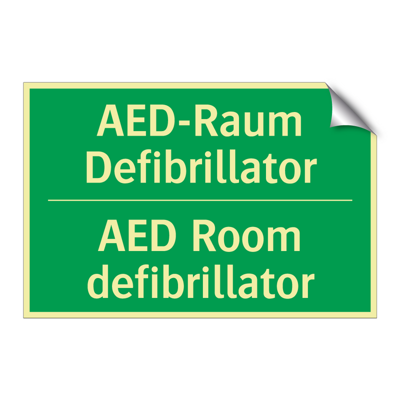AED-Raum Defibrillator - AED Room defibrillator