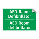 AED-Raum Defibrillator - AED Room defibrillator