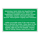 Anleiterbare Stelle Sollte der /.../ - Ladder-accessible point If the /.../