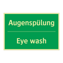 Augenspülung - Eye wash