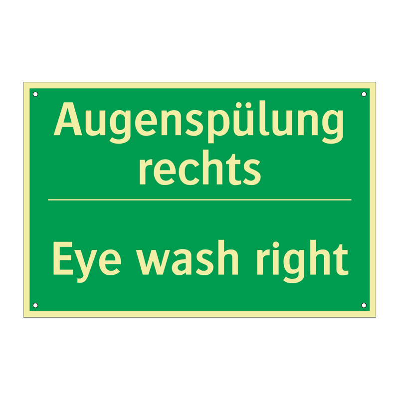 Augenspülung rechts - Eye wash right