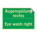 Augenspülung rechts - Eye wash right