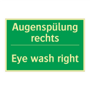 Augenspülung rechts - Eye wash right