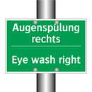Augenspülung rechts - Eye wash right