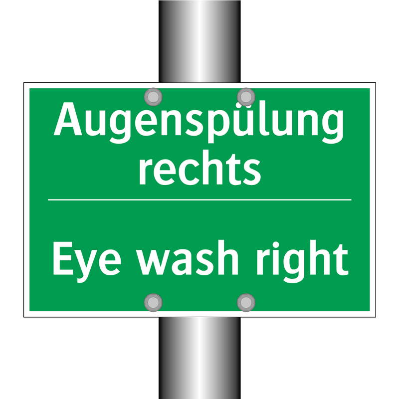 Augenspülung rechts - Eye wash right