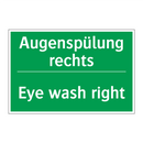 Augenspülung rechts - Eye wash right