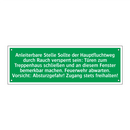 Anleiterbare Stelle Sollte der Hauptfluchtweg durch Rauch versperrt sein /../