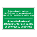 Automatisierter externer Defibrillator /.../ - Automated external defibrillator /.../