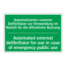 Automatisierter externer Defibrillator /.../ - Automated external defibrillator /.../