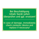 Bei Beschädigung Inhalt/Gerät /.../ - In case of damage, immediately /.../
