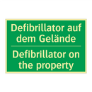 Defibrillator auf dem Gelände - Defibrillator on the property
