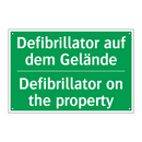 Defibrillator auf dem Gelände - Defibrillator on the property