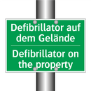 Defibrillator auf dem Gelände - Defibrillator on the property