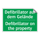 Defibrillator auf dem Gelände - Defibrillator on the property