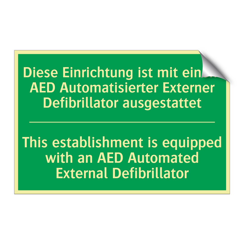 Diese Einrichtung ist mit einem /.../ - This establishment is equipped /.../