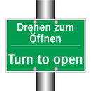 Drehen zum Öffnen - Turn to open