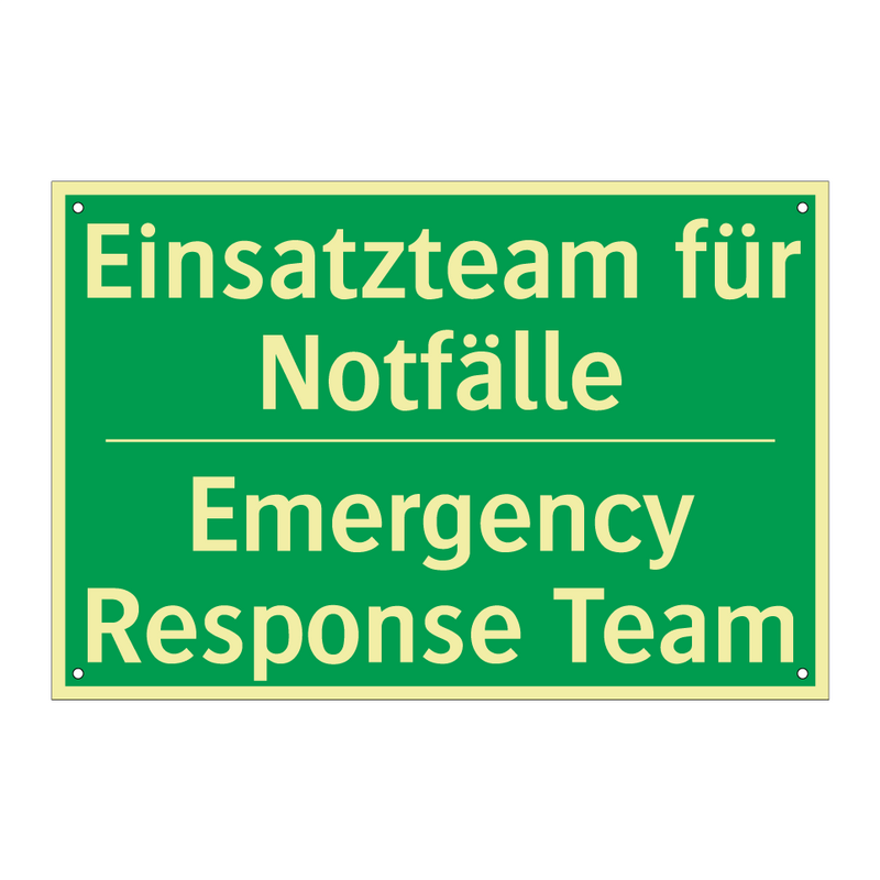 Einsatzteam für Notfälle - Emergency Response Team