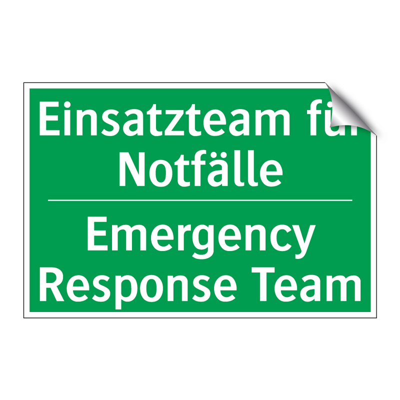 Einsatzteam für Notfälle - Emergency Response Team