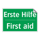 Erste Hilfe - First aid