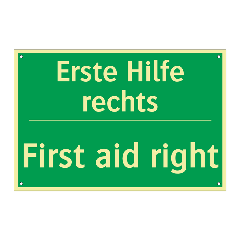 Erste Hilfe rechts - First aid right